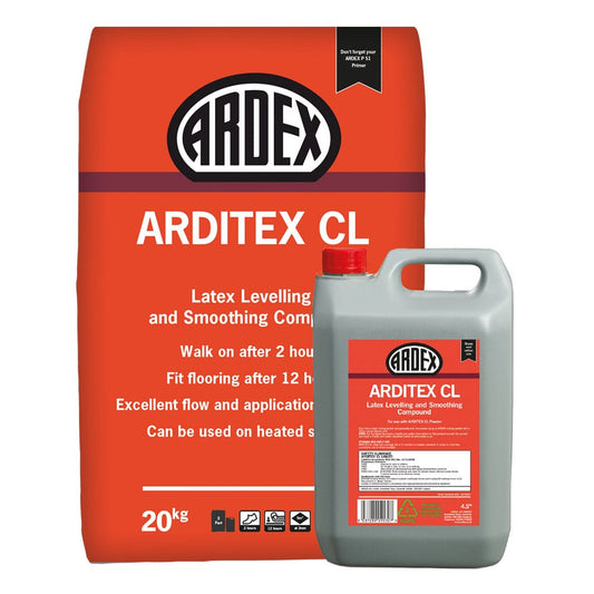 Ardex Building Materials Ardex Arditex CL Latex Levelling & Smoothing Compound Powder + Liquid