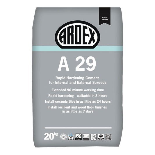 Ardex Fast Drying Cement Replacement Screeds Single Bag Ardex A29 Rapid Drying Screed 20kg
