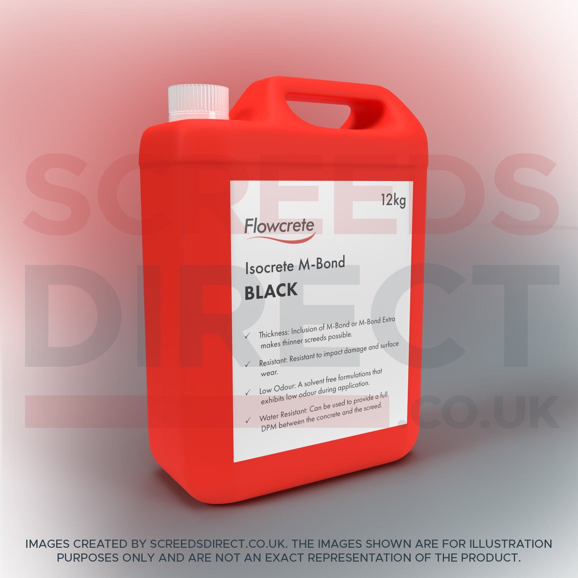 Flowcrete Building Consumables Flowcrete Isocrete M-Bond 12kg Black