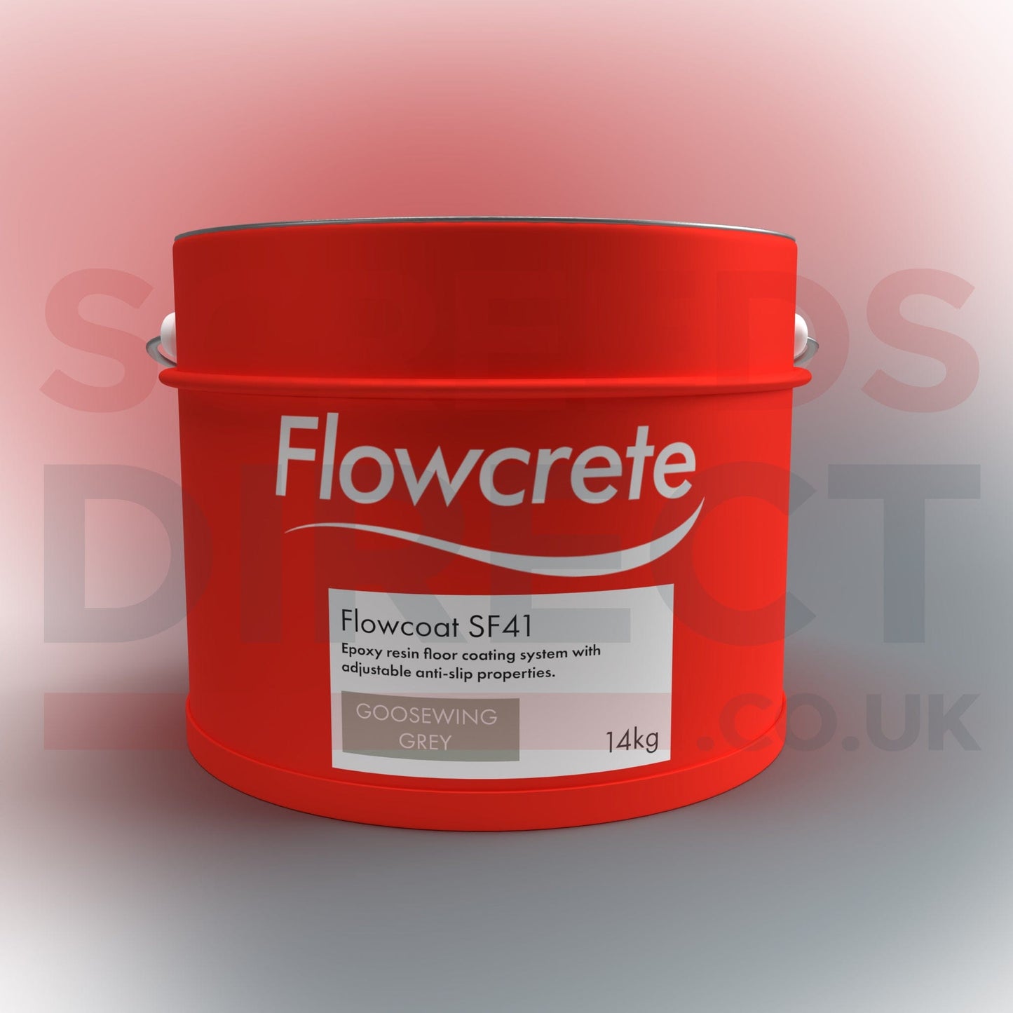 Flowcrete Building Materials Epoxy Floor Coat - Flowcrete SF41 Goosewing Grey 14kg