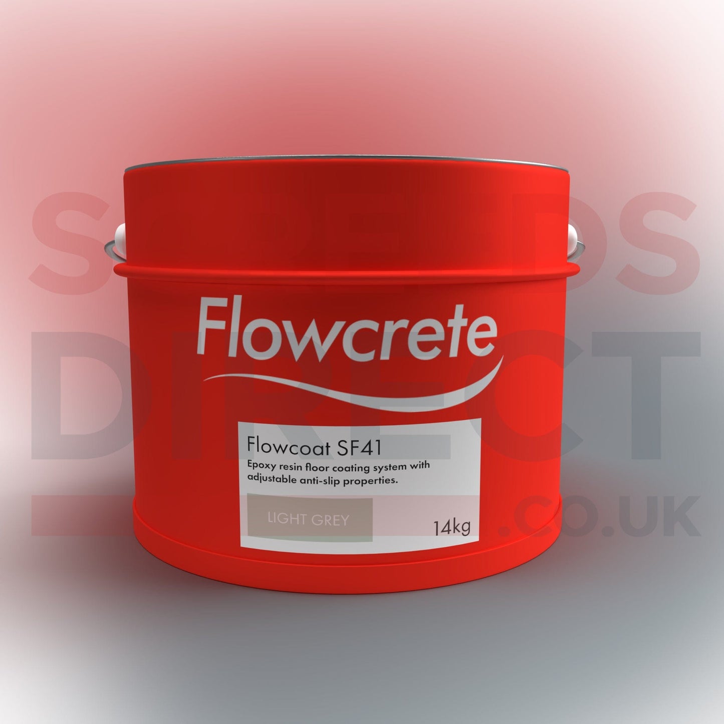 Flowcrete Building Materials Epoxy Floor Coat - Flowcrete SF41 Light Grey 14kg