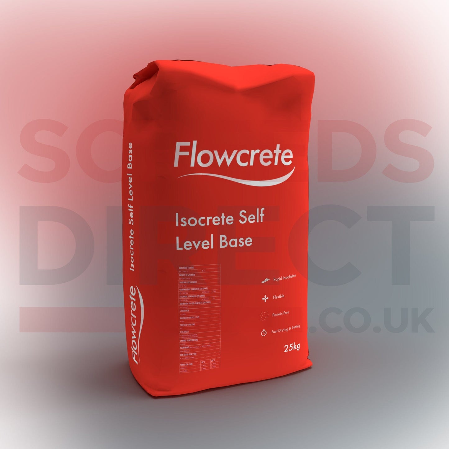Flowcrete Flowcrete Isocrete 1500 25kg Flowcrete Isocrete Self Level Base 25kg