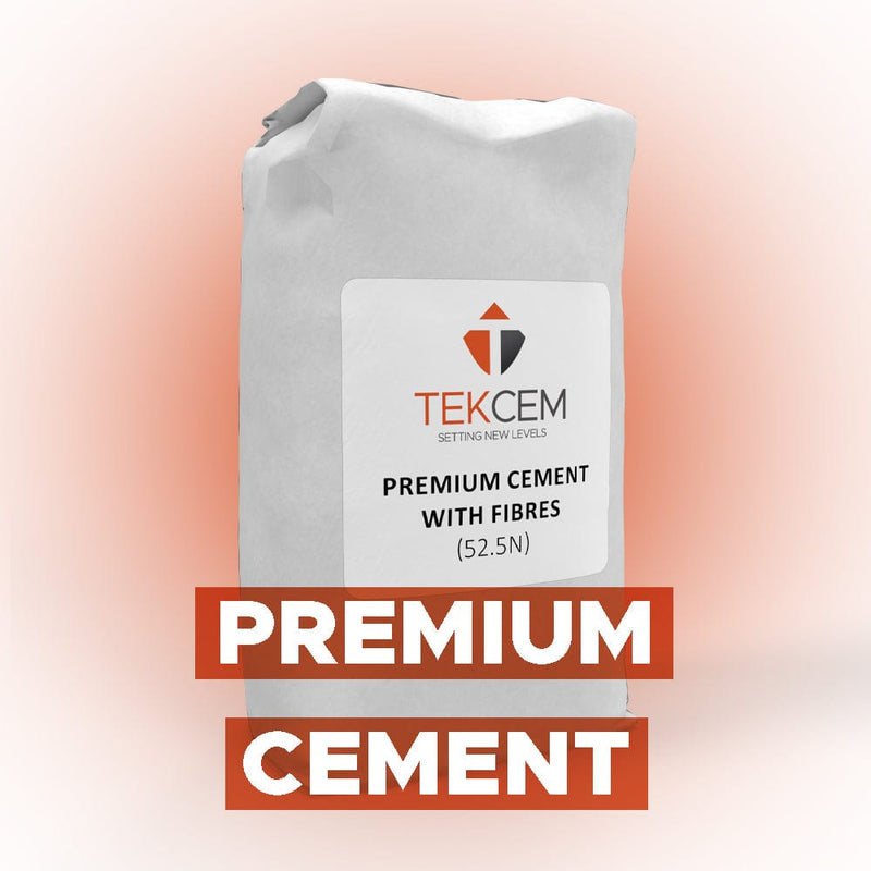 Tekcem Cement Tekcem Premium Screeding Cement with Fibres (52.5N) 25kg