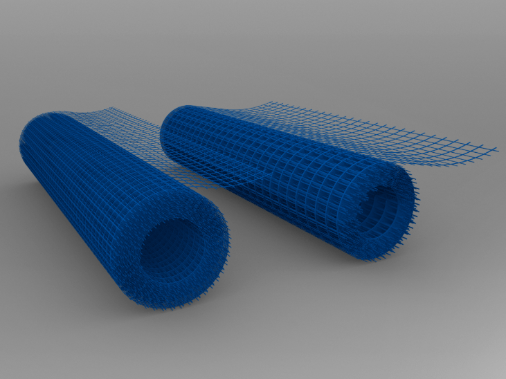 Vertex Building Consumables Grid Reinforcement for concrete screeds 55m2 (25mm x 25mm grid)