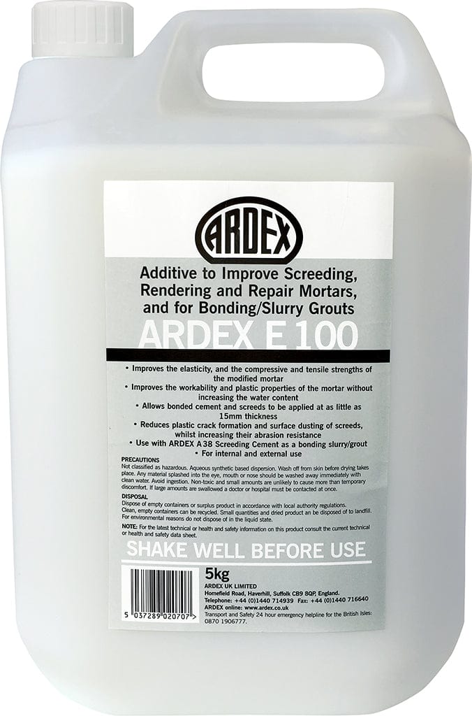 Ardex Building Materials Single Bottle Ardex E100 Screeding Mortar & Bonding / Slurry Additive 5kg