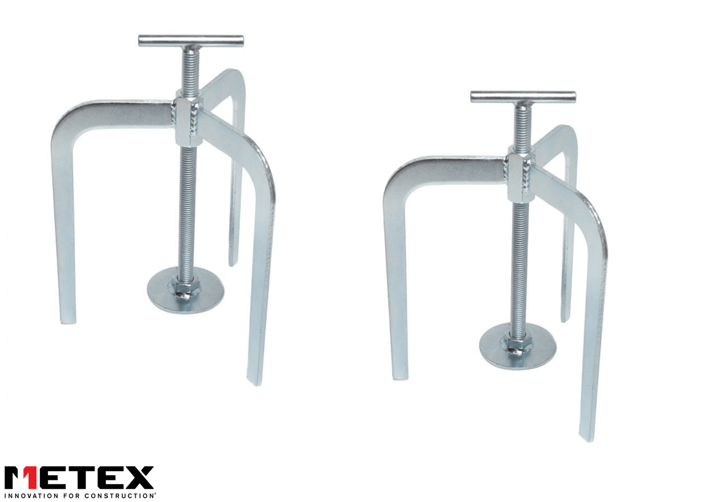 Metex 20 x Zinc Plated Mild Steel Screed Levelling Tripods