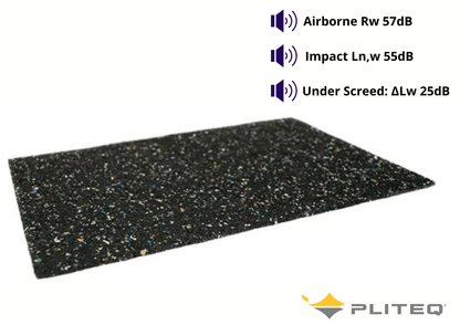 Pliteq® Sound Dampening Panels & Foam 1.22 m x 2.13m - 2.59sqm Pliteq Geniemat FF05NP Underscreed Sheets Acoustic Layer 5mm (2.59sqm)