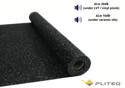 Pliteq® Sound Dampening Panels & Foam Pliteq Genie RST02 Impact Noise Reduction Acoustic Mat 1.22m x 22.9m (27.9sqm / roll)