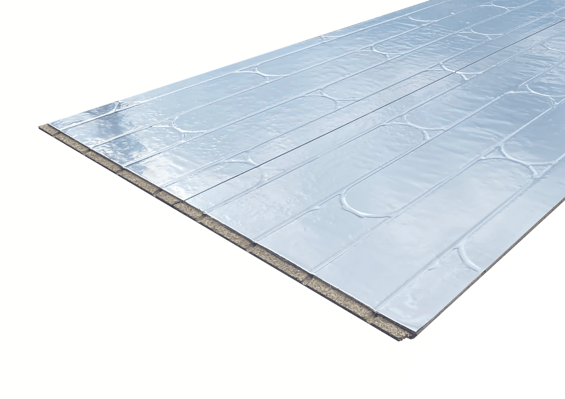 Tekwarm Insulation Tekwarm Routed Foil Faced Chipboard UFH Panel 2400 x 600 x 22mm